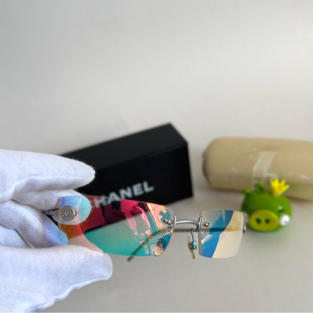 Chanel Multicolor Rimless Sunglasses